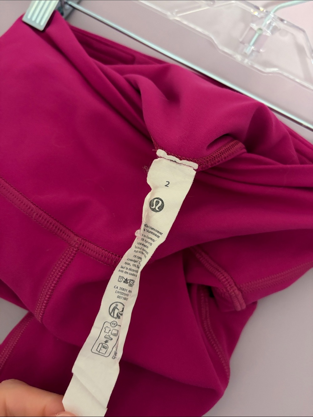 Lululemon align High-Waist Magenta Active Leggings size 2 - Picture 3 of 3